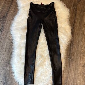 Stylish Black Faux Leather Pants